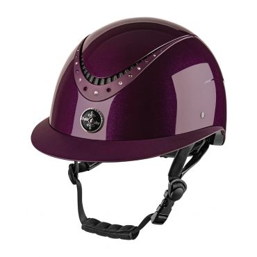 FairPlay Reithelm APOLEUS shiny wide Visor royal berry S 52-54 Ausstellungsstück