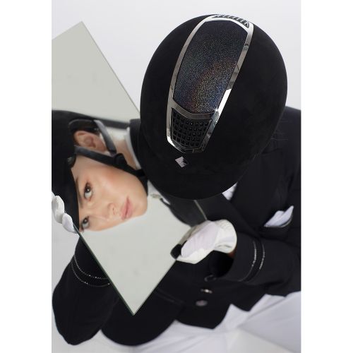 FairPlay Reithelm Quantinum Florine schwarz Gr 56-58 Ausstellungsstück